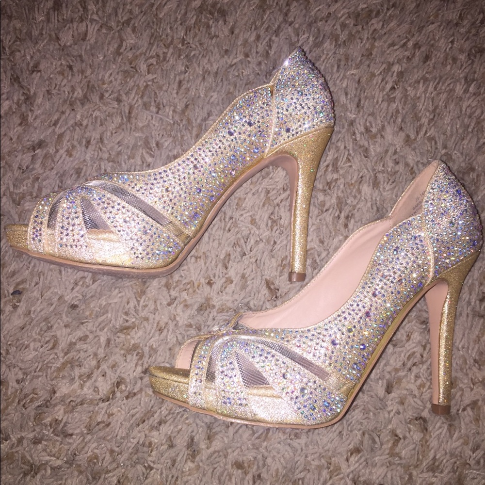 Diamond crusted high heels